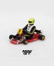 MINIGT 1/64 塞纳卡丁车 Formula K #9 埃尔顿·塞纳·达·席尔瓦 1981年卡丁车世锦赛