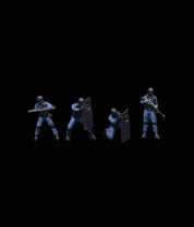 MOREART 1:64 ARMED POLICE DOLL D SET RESIN MODEL