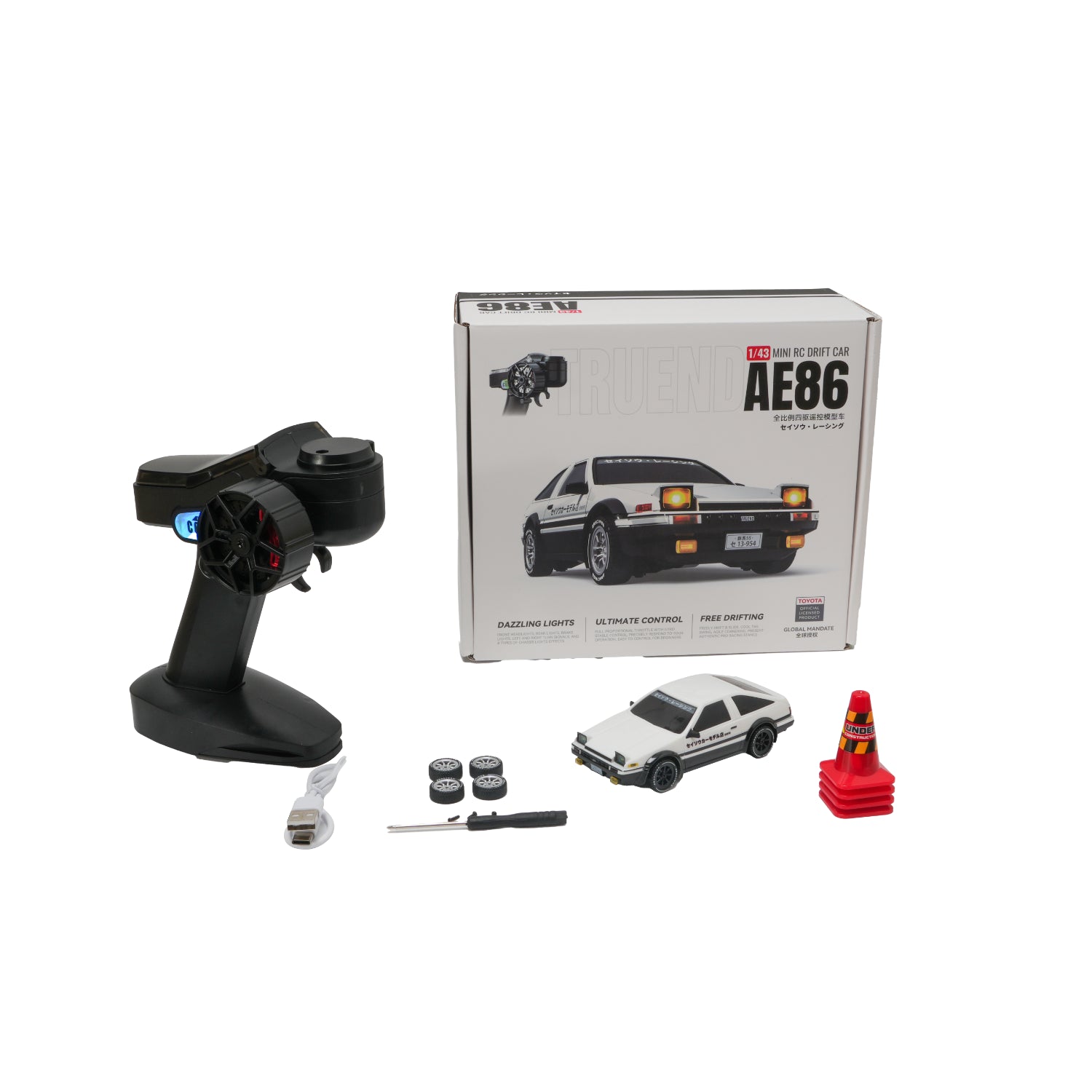 JXC 1/43 Toyota AE86 RC Drift Car (Ready to Run, 4WD Gyro)